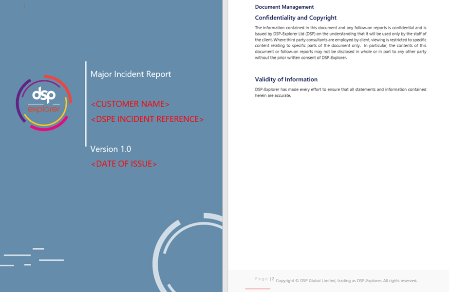 DSP Major Incident Management