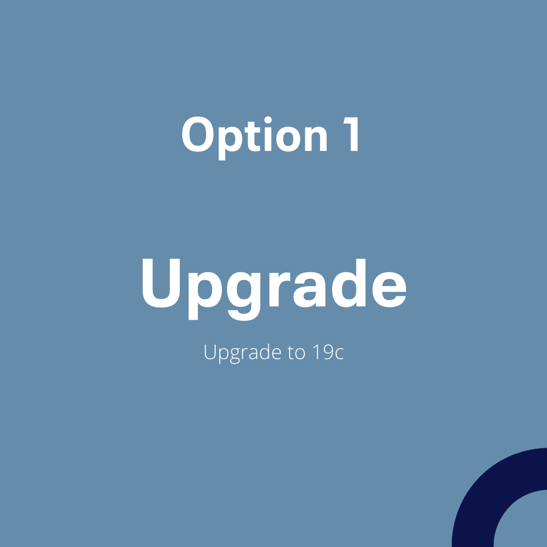 Oracle 18c - Upgrade