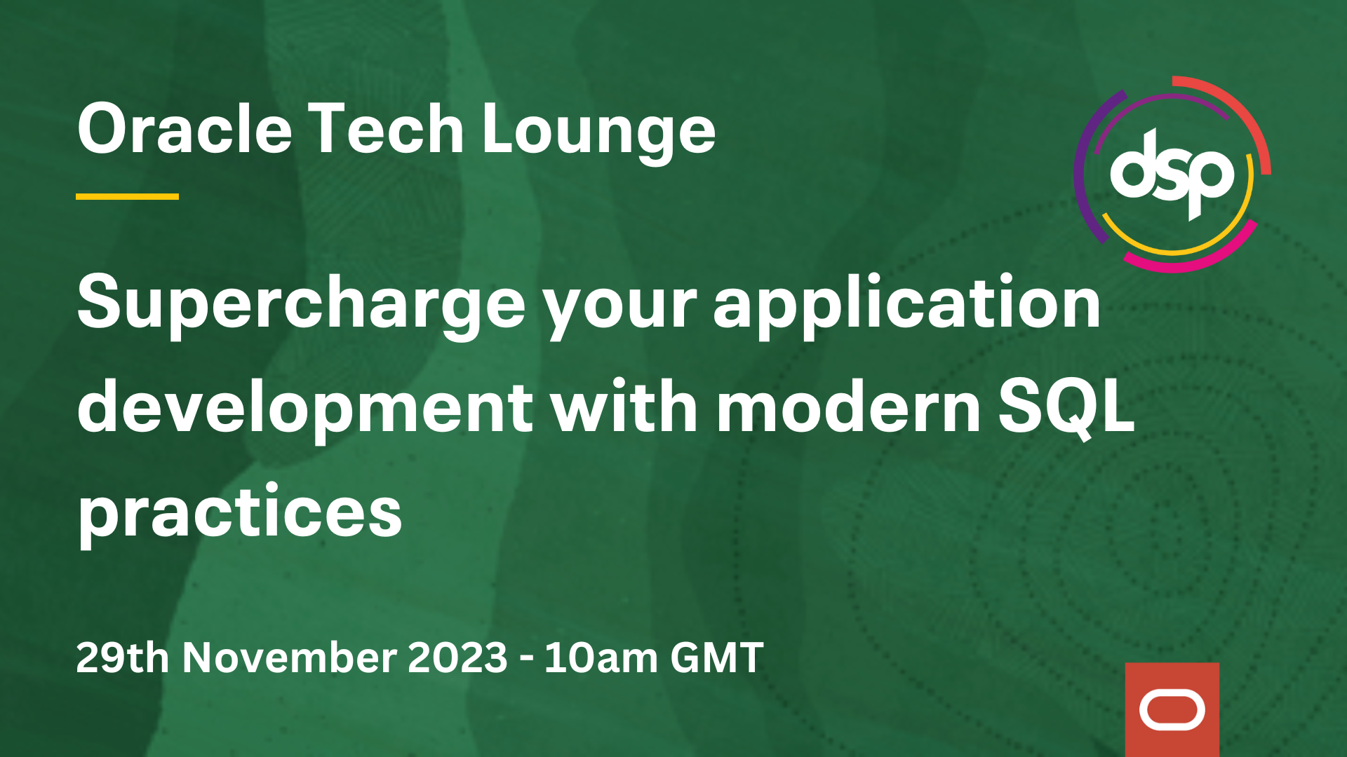 Supercharge your application development with modern SQL practices