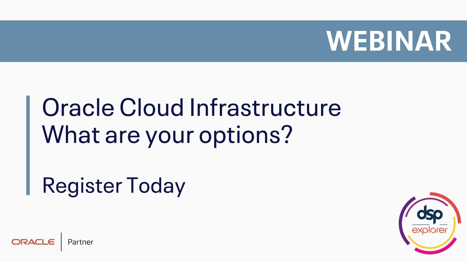 Oracle Cloud Options Webinar